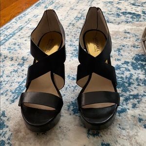 Michael Kors Black Wedges
